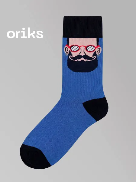 Oriks Носки с принтом борода подарок мужчине