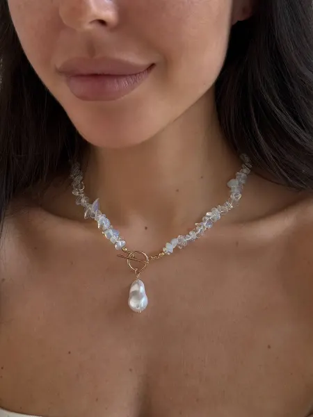 Papaya Shop Колье чокер на шею из натуральных камней