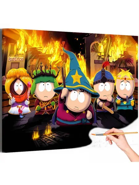 Живопись по номерам Картина по номерам South Park Южный парк Палка Истины