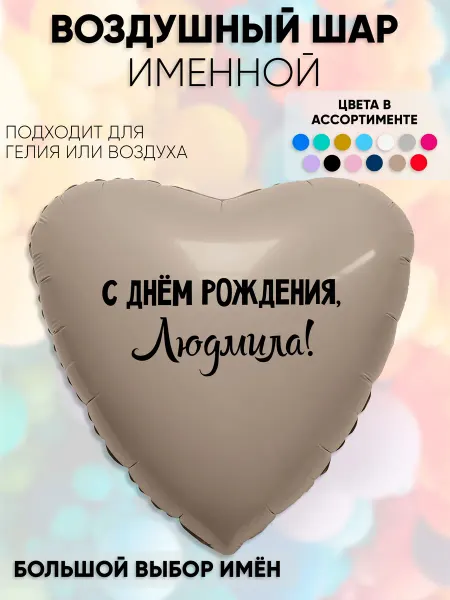 Partymaker Воздушный шар с именем Людмила