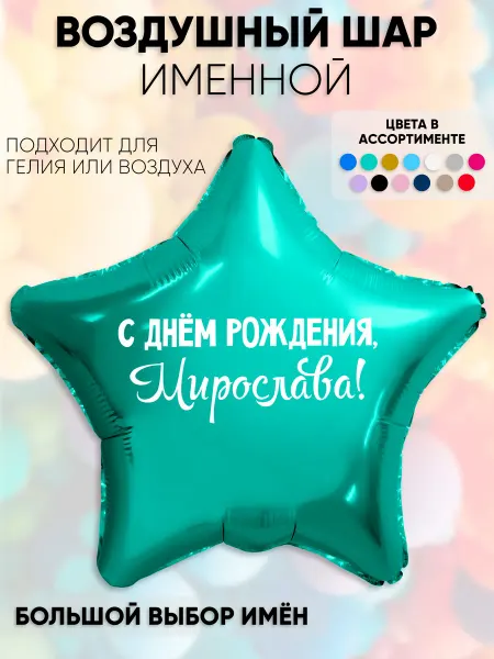 Partymaker Воздушный шар с именем Мирослава