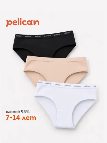 Pelican Трусы для девочки базовые слипы детские плавки подростка