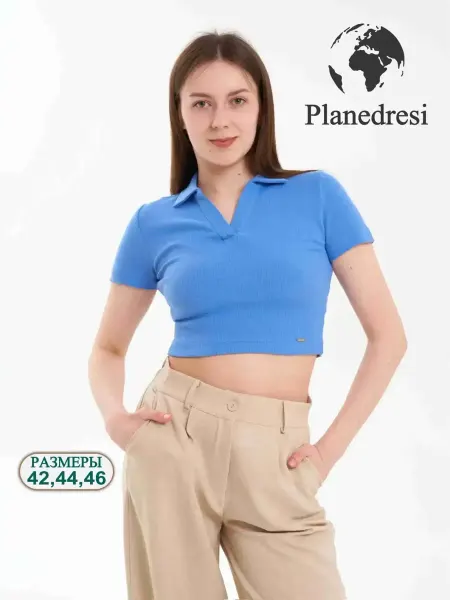 Planedresi Летний топ поло укороченный
