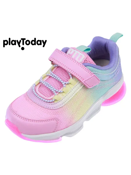 PlayToday Кроссовки детские светящиеся на липучках весна