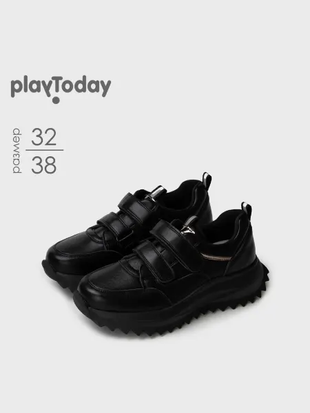 PlayToday Кроссовки демисезонные подростковые на липучках в школу