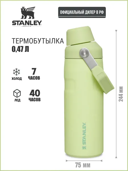 Stanley PMI Термокружка автомобильная с ручкой Стенли