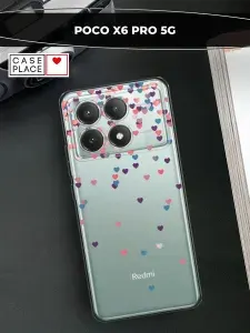 Чехол на Poco x6 pro, прозрачный