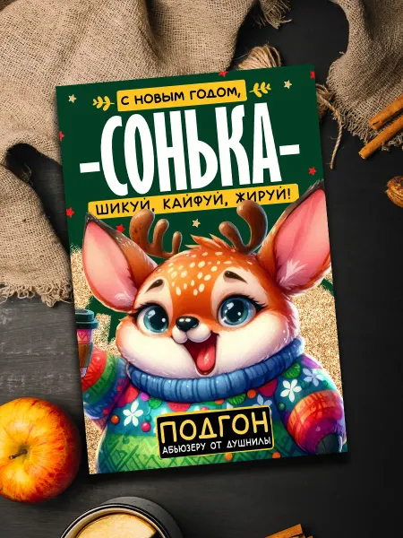 Podarkoz Открытка с новым годом Сонька