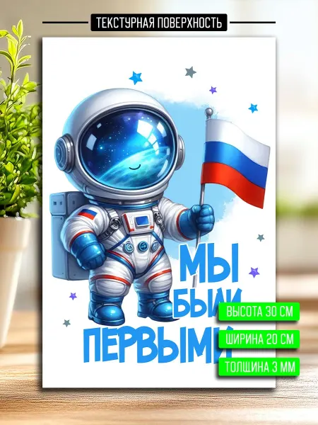 Podarkoz Постер открытка день космонавтики