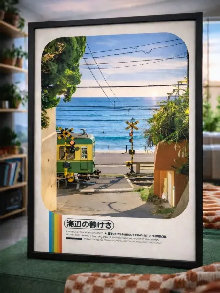 Posterbezramki Постер Азия японская улица Polaroid