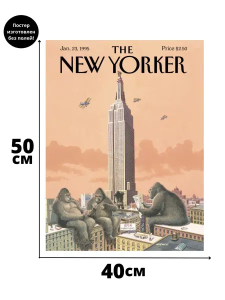 POSTERS.RU Постер Нью Йоркер январь NEW YORKER