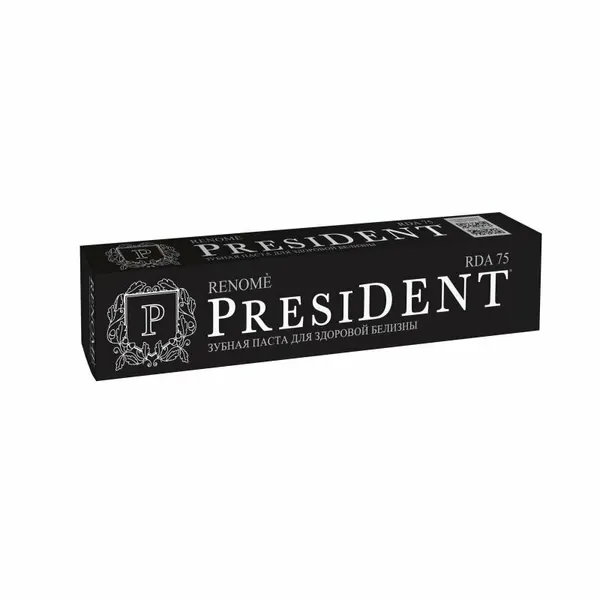 PRESIDENT Зубная паста отбеливающая с фтором Renome