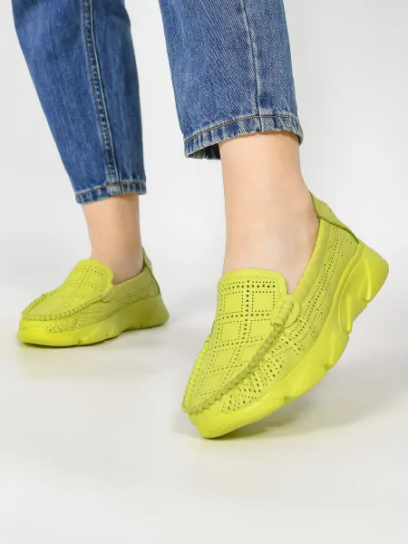 Princessa Shoes Мокасины женские летние натуральная кожа