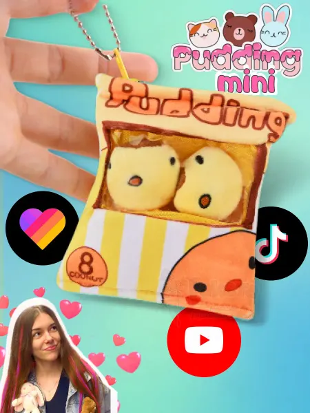 Кошечки-Собачки Брелок мягкая игрушка подушка Пудинг Pudding мини