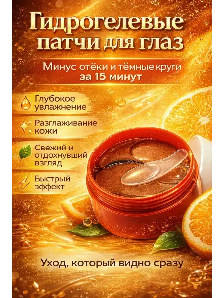 R023 Гидрогелевые патчи для глаз от отеков и темных кругов