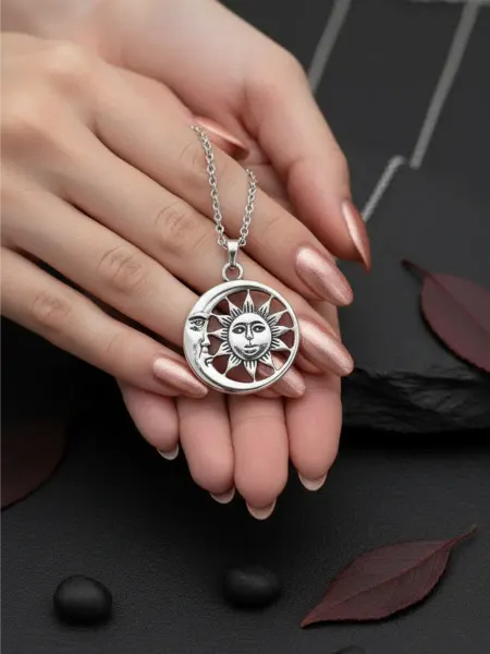 RAY SHOP Подвеска Солнце и Луна на шею