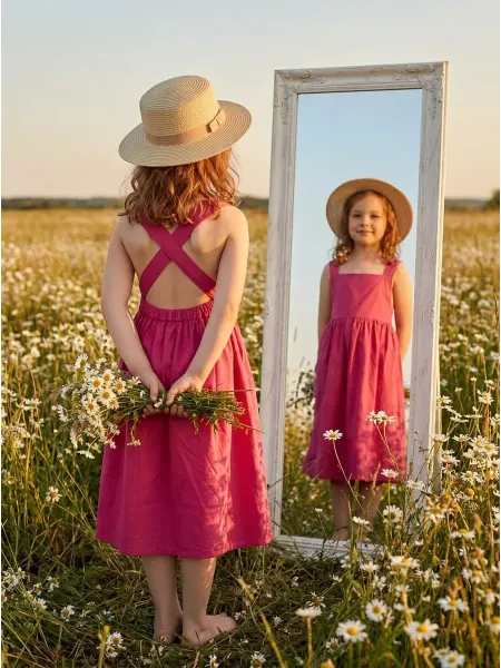 ReKidsWear Платье для девочки летнее праздничный сарафан на лето