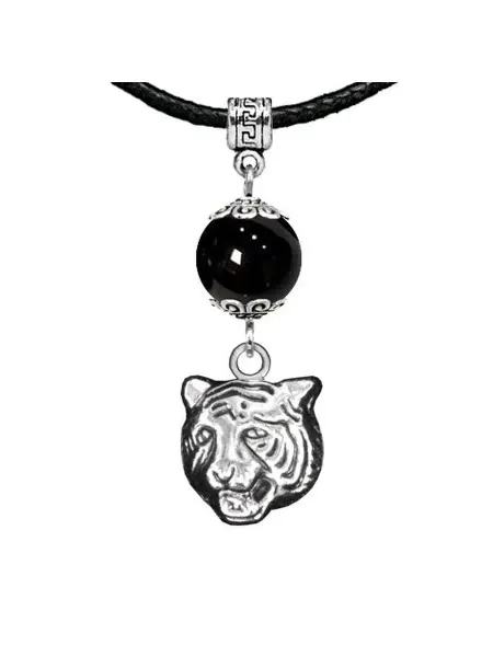 Runes&Gems Амулет Тигр (защита, сила, победа), черный агат