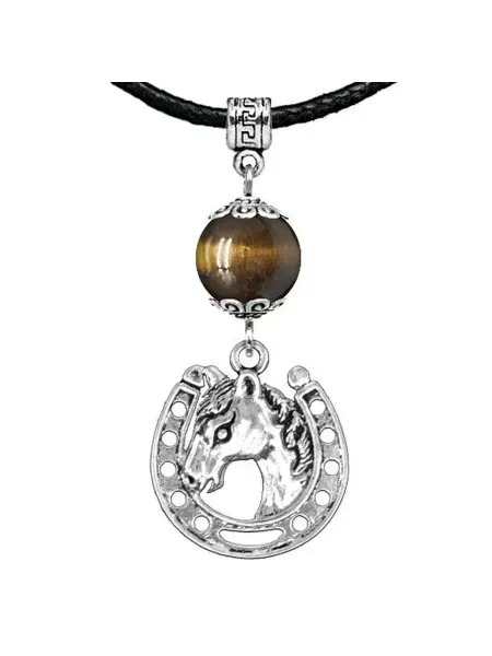 Runes&Gems Амулет Подкова (счастье), тигровый глаз
