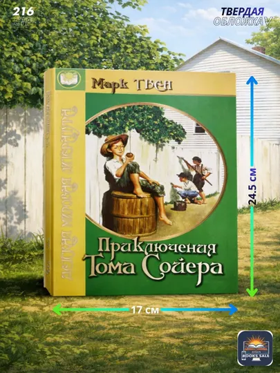 Книга, Марк Твен: Приключения Тома Сойера