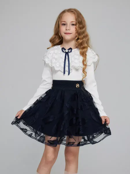 School world Юбка школьная кружевная