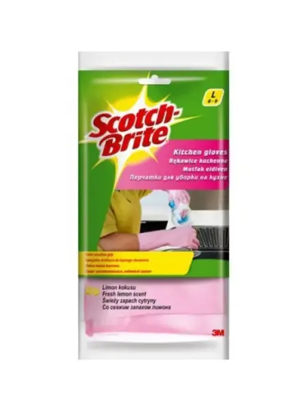 Scotch-Brite Латексные перчатки хозяйственные для уборки S