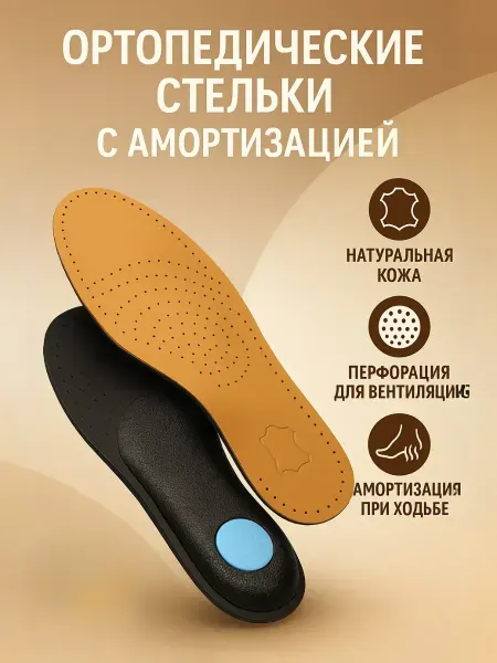 September time Анатомические стельки из натуральной кожи 41-42