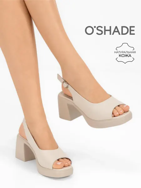 O`SHADE Босоножки женские летние на каблуке на платформе