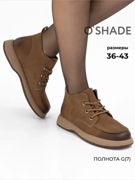 O`SHADE Ботинки женские осенние на шнуровке