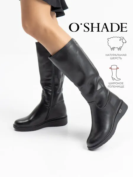 O`SHADE Сапоги с широким голенищем женские зимние