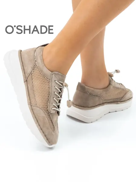 O`SHADE Кроссовки женские дышащие замшевые на платформе