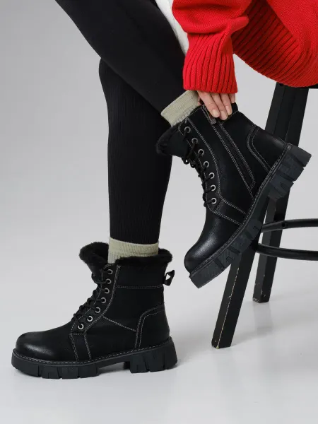 ShoeSymphony Ботинки зимние полуботинки с мехом