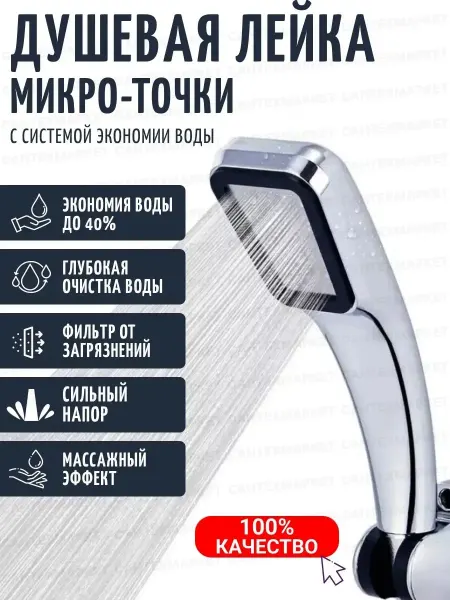 ShowerSpritz Лейка для душа микроскопические точки