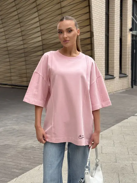 SIVA Wear Футболка оверсайз с открытыми швами