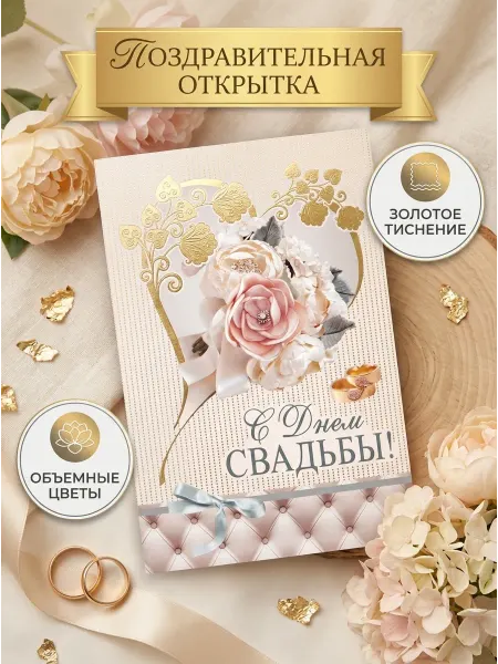 SVESER Открытка,подарочная на свадьбу