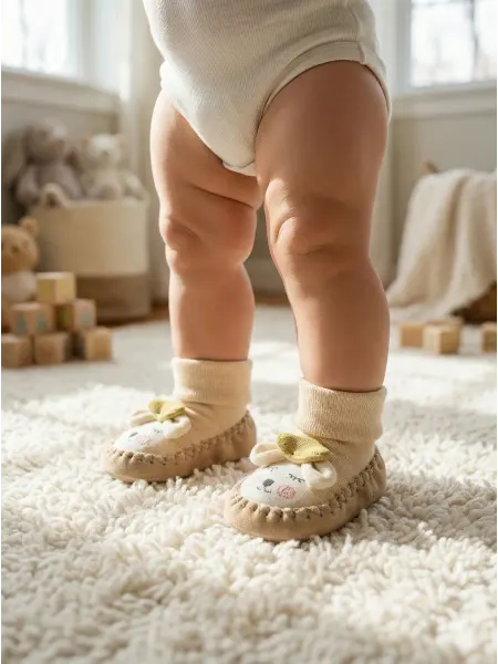 SvKarBaby Пинетки детские с овечкой весна