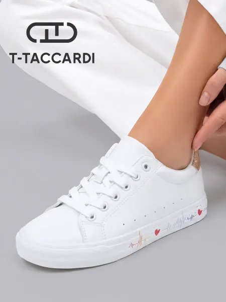 T.TACCARDI Кеды женские белые летние на тонкой подошве