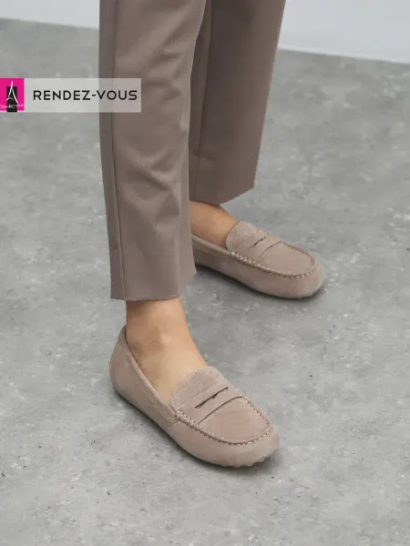 Tendance Мокасины замшевые на узкую ногу