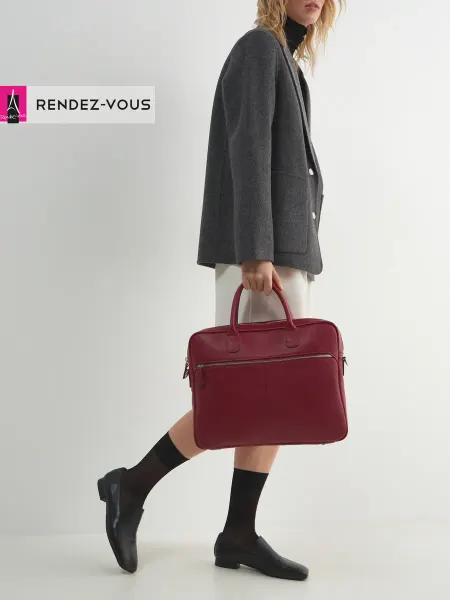 Tendance Сумка портфель кожаная для ноутбука