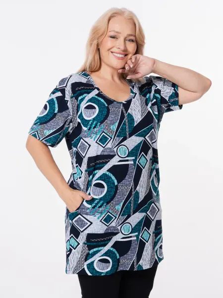 Wakas Textile Футболка хлопковая с карманами большие размеры