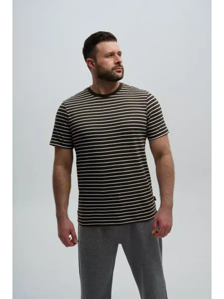 Wakas Textile Футболка в полоску больших размеров