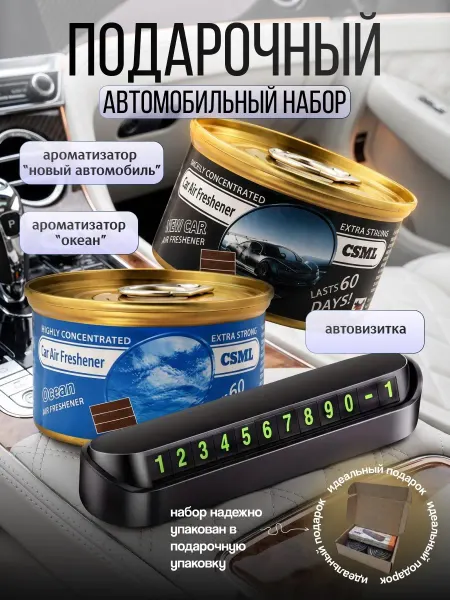 TopSale33 Автомобильный ароматизатор набор с автовизиткой