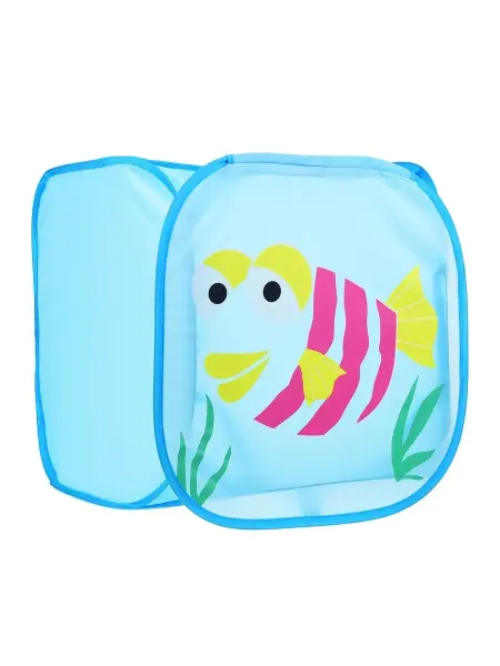 URAL TOYS Корзина для игрушек для хранения с крышкой детская