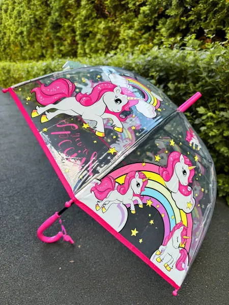Umbrella World Зонт детский прозрачный со свистком