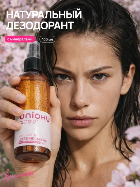 Unioku Женский минеральный дезодорант Цветение Сакуры