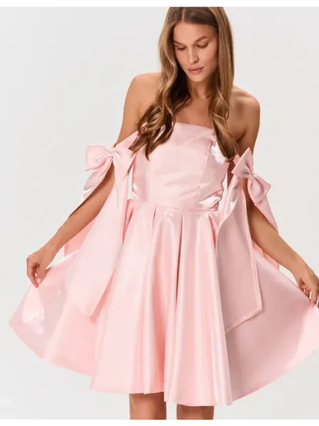 UniRenter Платье корсетное выпускное с бантами