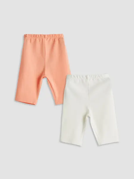 LC Waikiki Леггинсы базовые, эластичный пояс, малышки, 2 шт