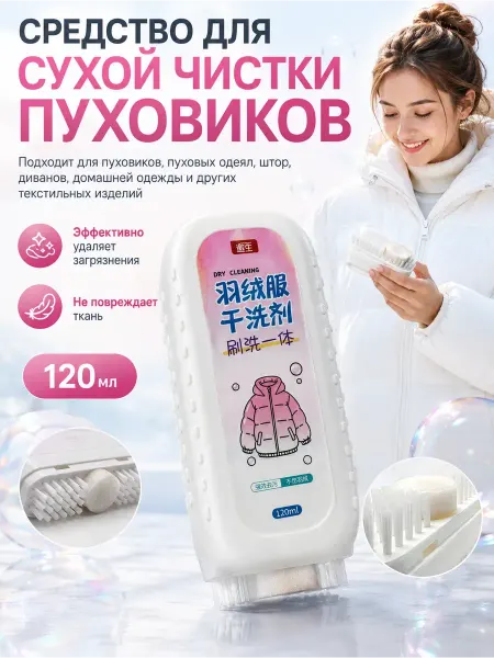 Хелен Щетка- средство для чистки пуховика, пальто,куртки