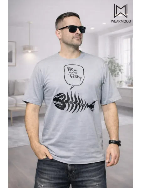 WEARMOOD Футболка с принтом "Рыба"