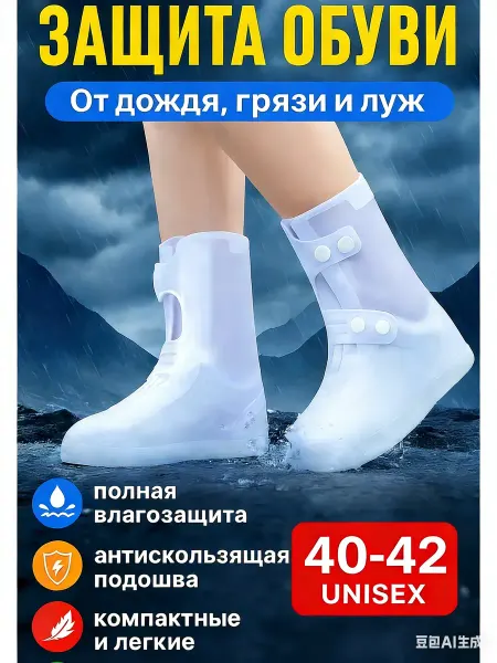 Xiaomi Дождевики для обуви,чехлы бахилы многоразовые от дождя